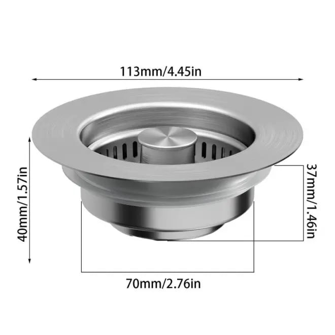 Multi-Functional 3 in 1 Kitchen Sink Strainer Stopper Filter Tool