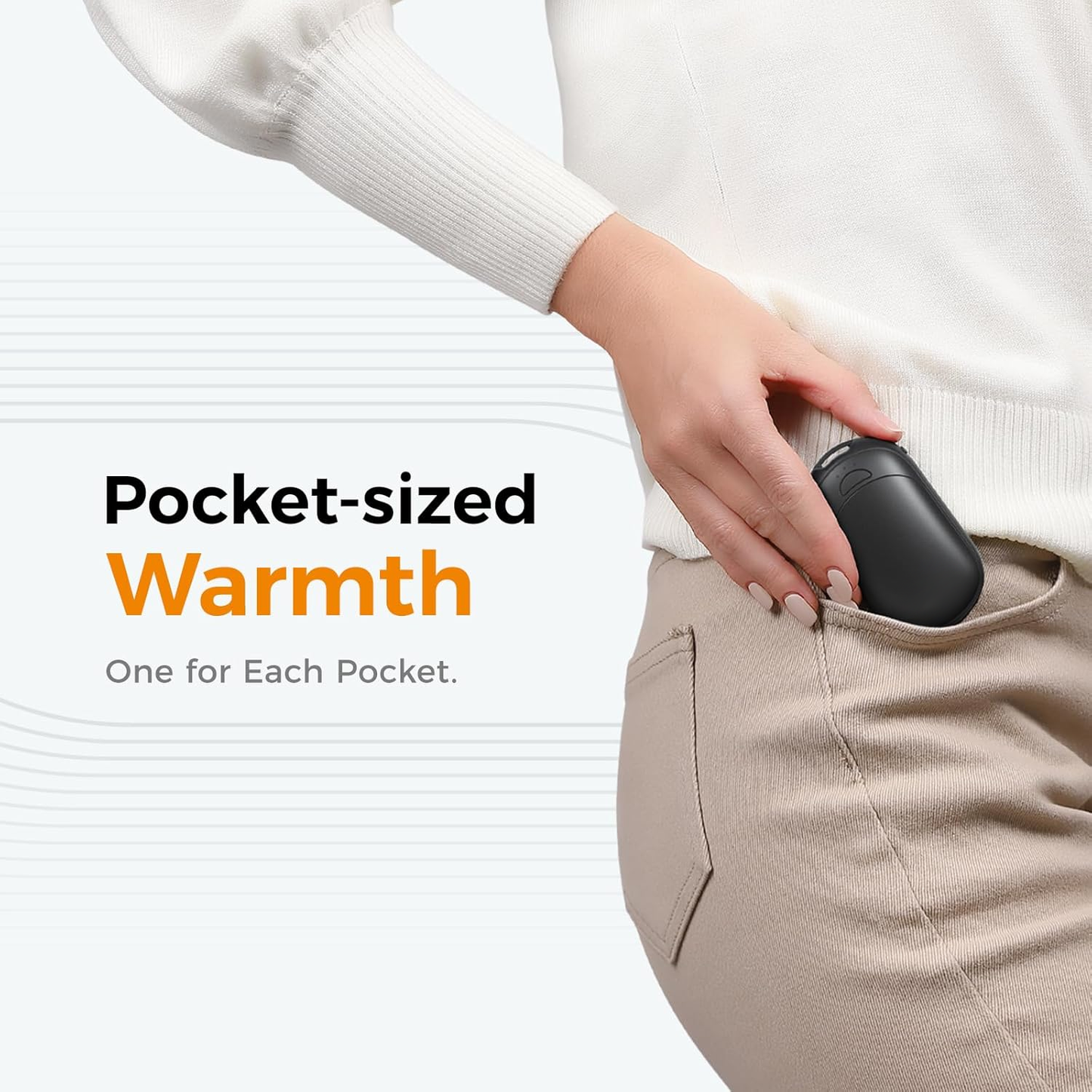 🔥2-in-1 Magnetic Rechargeable Hand Warmers – Electric Pocket Heater, 3 Heat Settings,Winter Essential