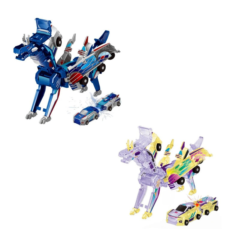 Magnetic Dinosaur Car Toy – 2-in-1 Automatic Transforming Vehicle🚗