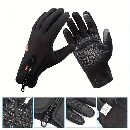 🔥Warm Outdoor Gloves – Windproof Touchscreen Full-Finger Gloves for Winter Activities