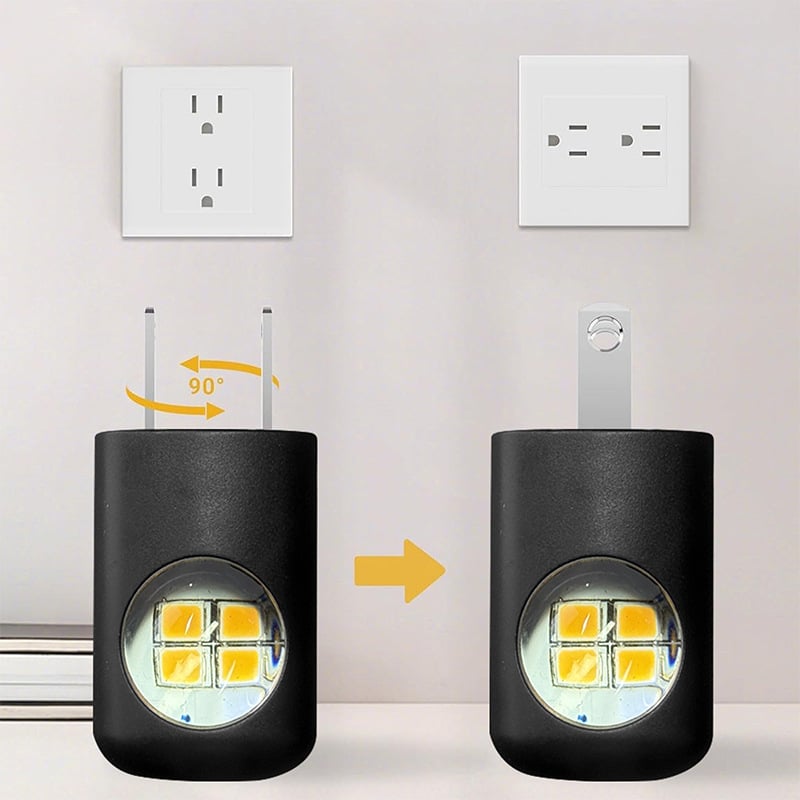🌙LED Wall Socket Night Light – Smart Plug-in Lamp with Auto Sensor for Home