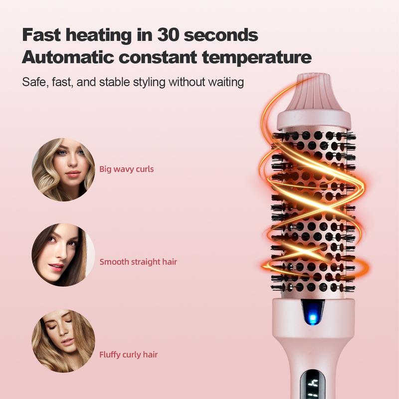 Lonic Blowout Brush with LED Display – 4 Heat Settings for Fast, Smooth Styling