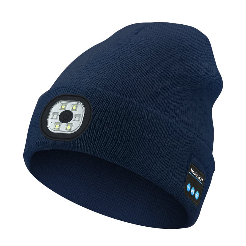 🎄LED Bluetooth Beanie Hat – Wireless Music Knit Cap with Light