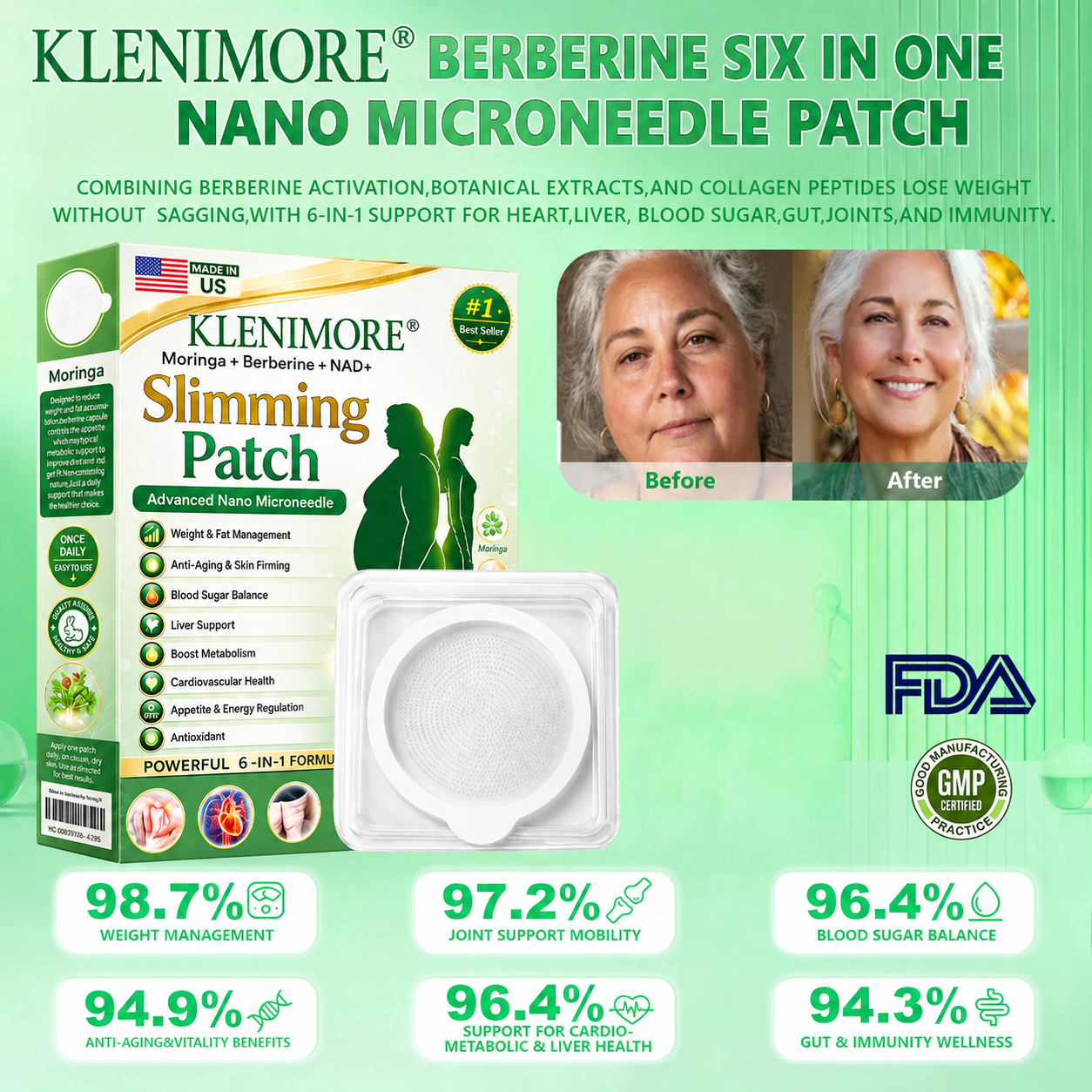 🎖️New 2026 Upgrade: KLENIMORE® 𝑩𝒆𝒓𝑏𝘦𝘳𝑖𝗇𝒆 𝟲-𝗶𝙣-𝟏 𝑁𝑎𝑛𝑜 𝘔𝘪𝘤𝘳𝘰𝘯𝘦𝘦𝘥𝘭𝘦 𝖯𝚊𝗍𝖼𝗁 with Science-Backed Formula