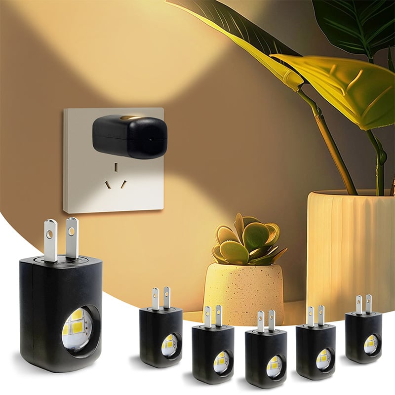 🌙LED Wall Socket Night Light – Smart Plug-in Lamp with Auto Sensor for Home