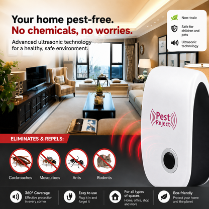 PEST REPELLER| Repelente Ultrasonico De Plagas Potente