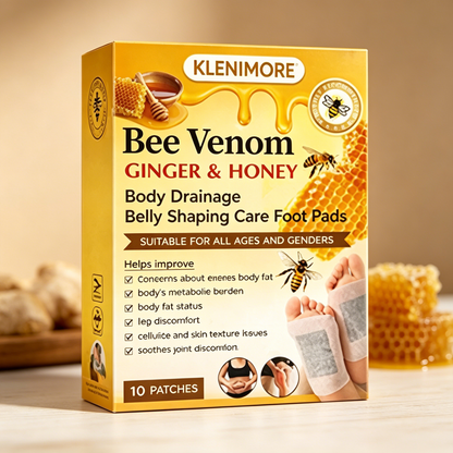 🌎Ends Today: 60% OFF! 🌿Bee Venom Ginger Herbal Foot Patches (Set of 10)