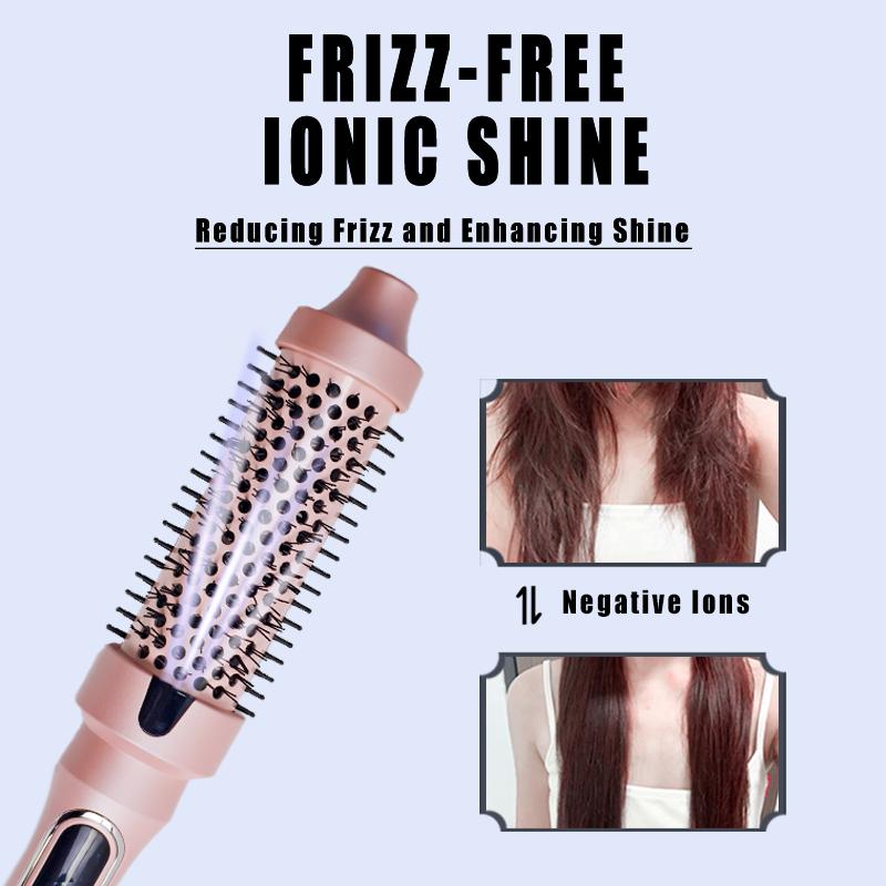 Lonic Blowout Brush with LED Display – 4 Heat Settings for Fast, Smooth Styling