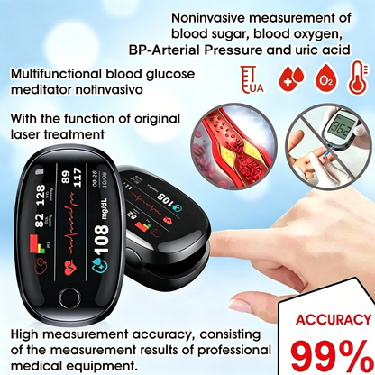 🔥Final 1 Hours : Only Limited Stock Left🏆KLENIMORE™ Non-Invasive Blood Glucose Meter 99.9% Accuracy （Mayo Clinic Recommended）