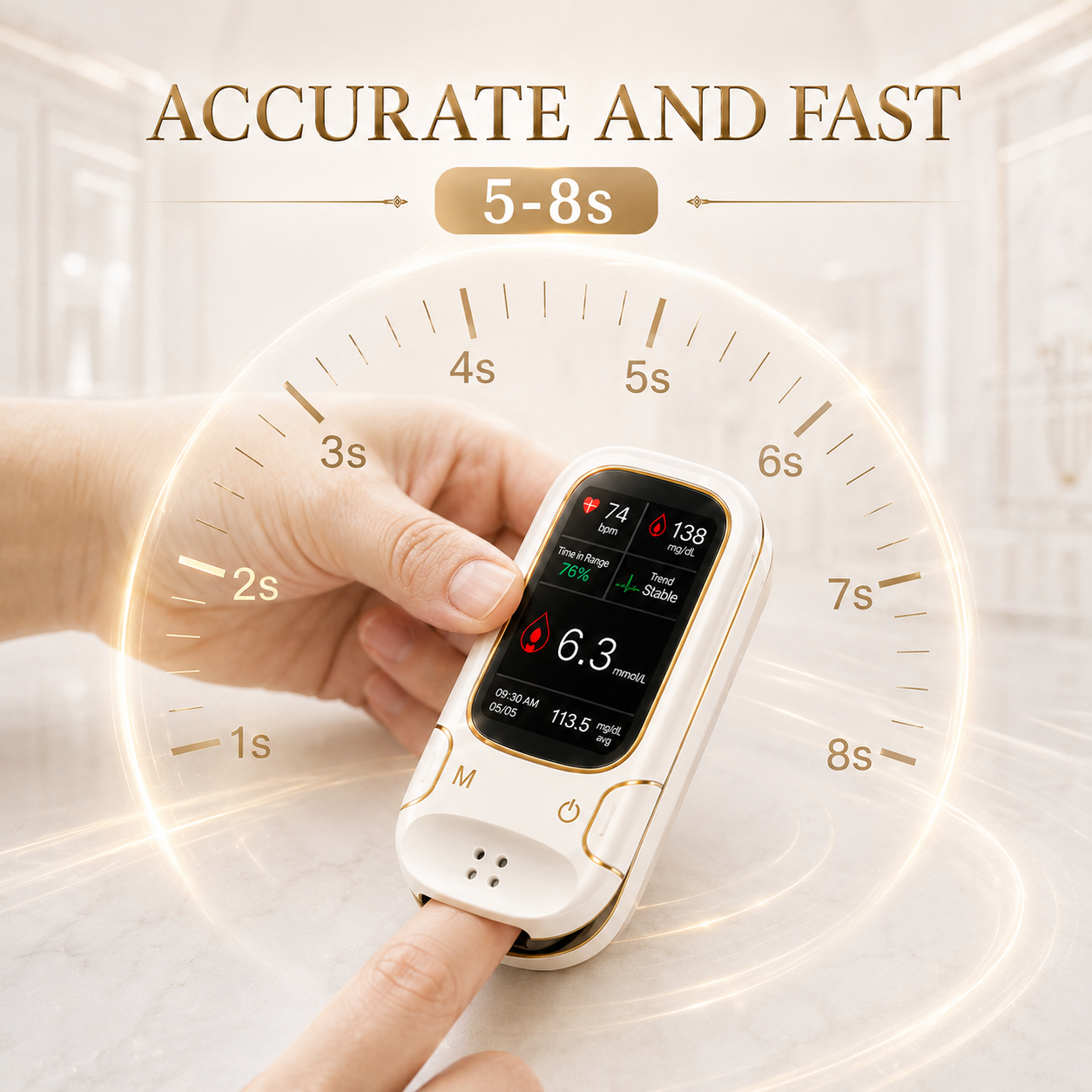 🔥Final 3 Hours: 70% OFF🏆Develops Newly Launched Non-Invasive Smart Blood Sugar Tracking Device✅TGA Approved