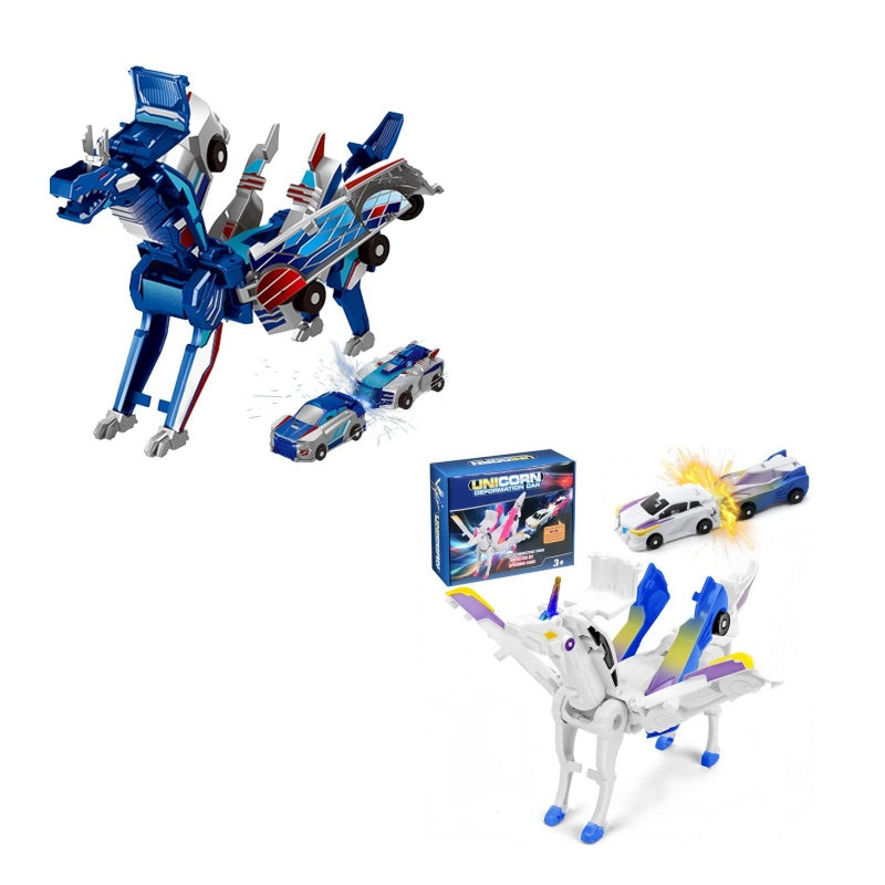Magnetic Dinosaur Car Toy – 2-in-1 Automatic Transforming Vehicle🚗