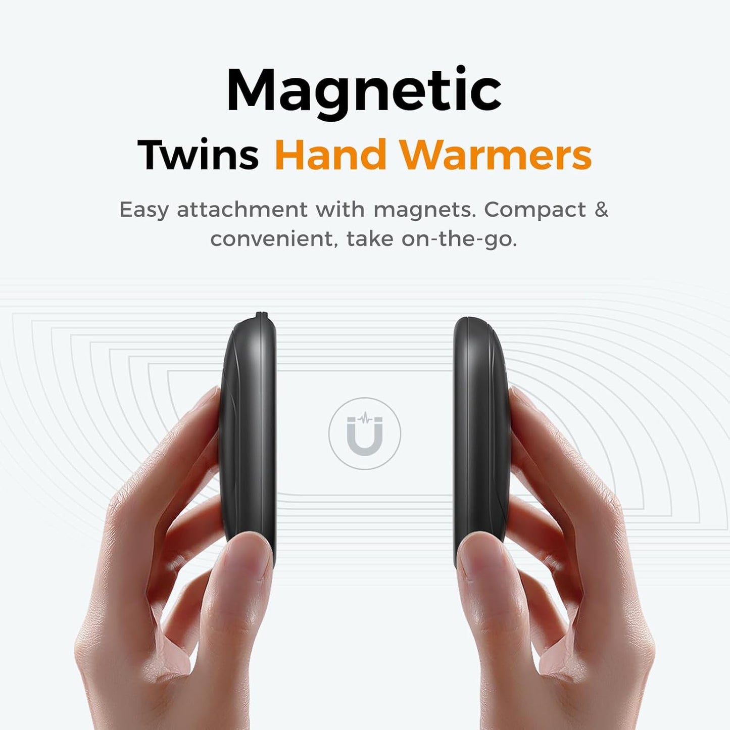 🔥2-in-1 Magnetic Rechargeable Hand Warmers – Electric Pocket Heater, 3 Heat Settings,Winter Essential