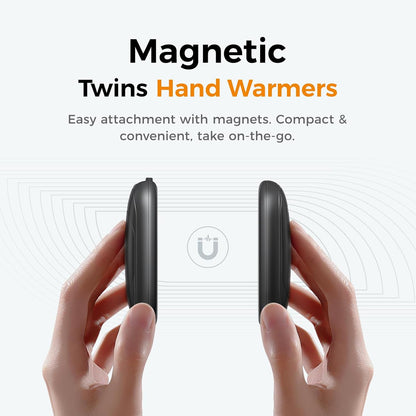 🔥2-in-1 Magnetic Rechargeable Hand Warmers – Electric Pocket Heater, 3 Heat Settings,Winter Essential