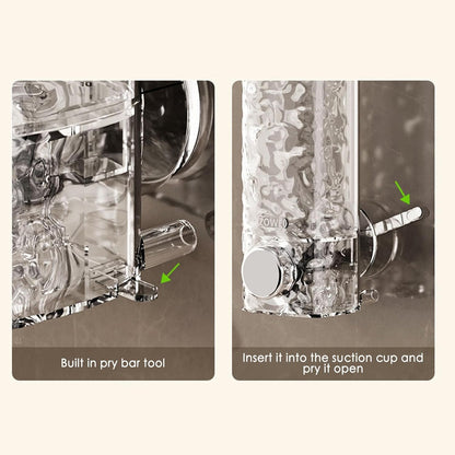 2-Pack Wall Soap Dispenser – Refillable Transparent Shower Bottles