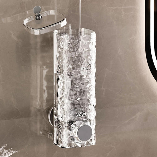 2-Pack Wall Soap Dispenser – Refillable Transparent Shower Bottles