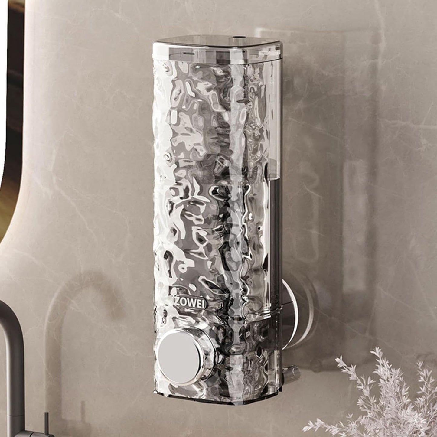 2-Pack Wall Soap Dispenser – Refillable Transparent Shower Bottles