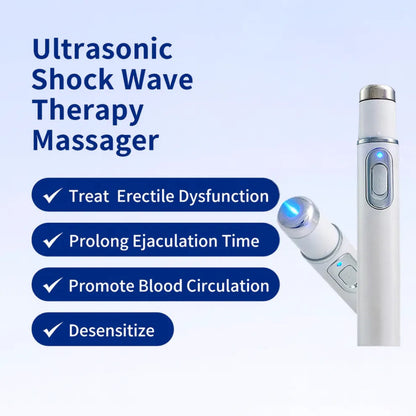 ⚡ Advanced Acoustic Shockwave Therapy Restores penile tissue health to boost erection rigidity, stamina & male performance confidence 💪 Soothes muscle soreness, joint stiffness and tendon discomfort