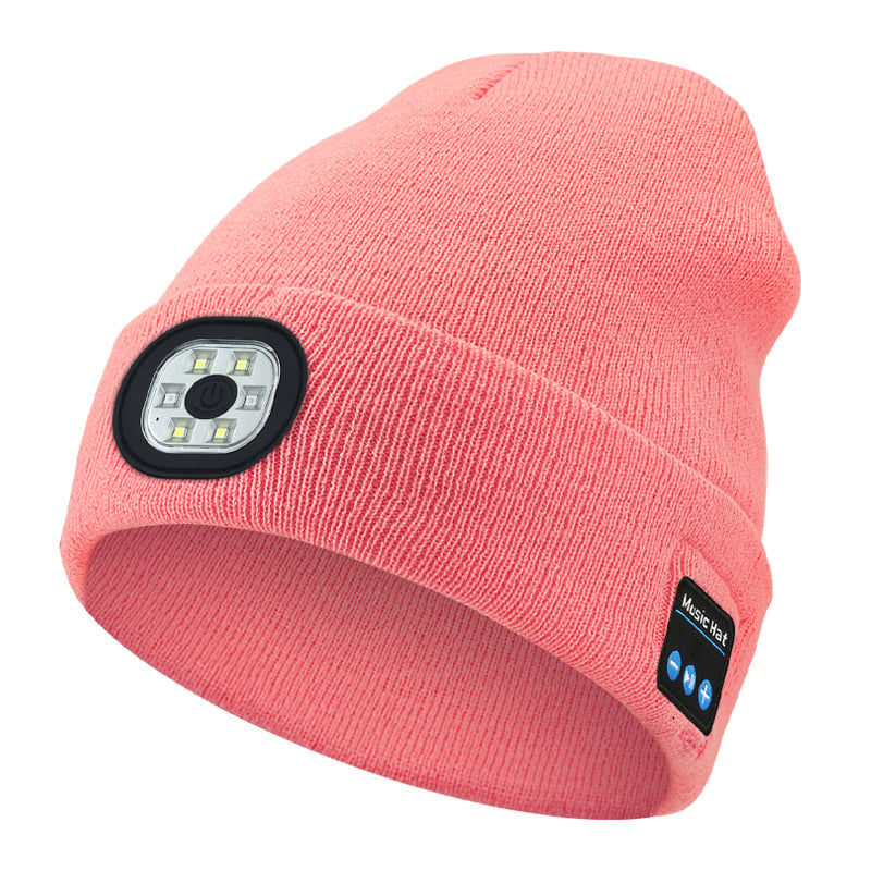 🎄LED Bluetooth Beanie Hat – Wireless Music Knit Cap with Light