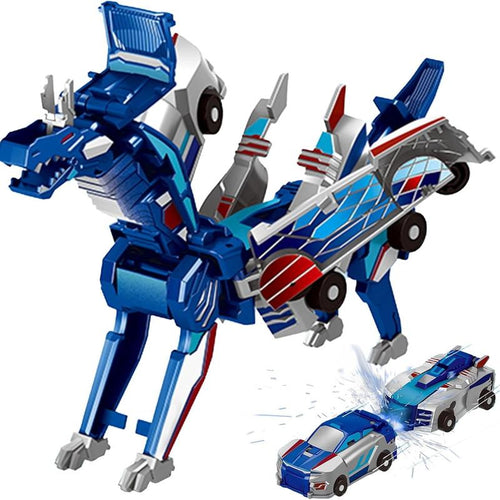 Magnetic Dinosaur Car Toy – 2-in-1 Automatic Transforming Vehicle🚗