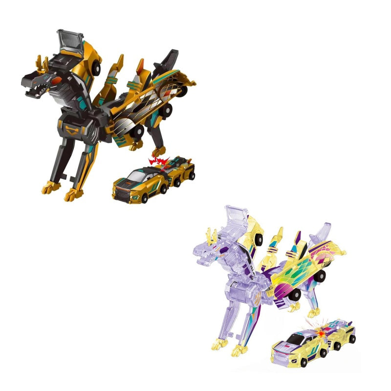 Magnetic Dinosaur Car Toy – 2-in-1 Automatic Transforming Vehicle🚗