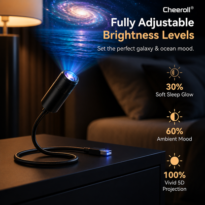 Cheeroll® NEXT-GEN SMART PROJECTION HD Smart Dynamic 5D Holographic Night Light Projector