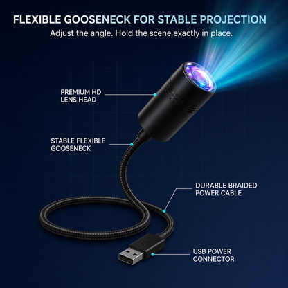 Cheeroll® NEXT-GEN SMART PROJECTION HD Smart Dynamic 5D Holographic Night Light Projector
