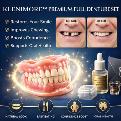 2026🏆✨LAST DAY SALE 70% OFF🔥 Newly upgraded second-generation KLENIMORE™ complete dentures