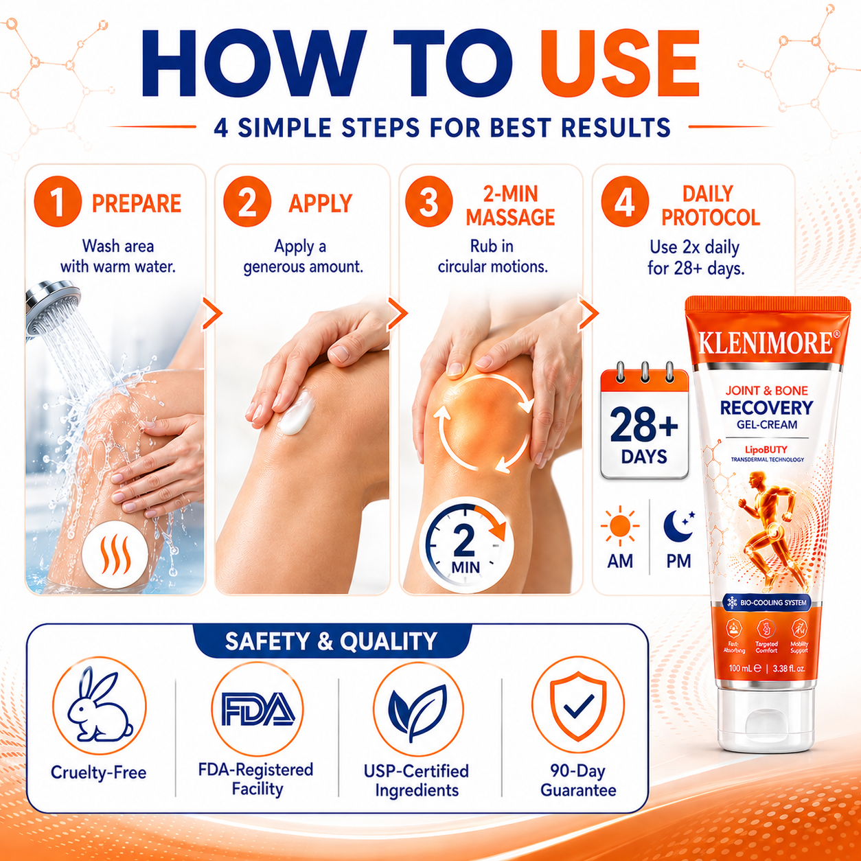 ⚕️KLENIMORE® Professional Joint & Bone Recovery Cream👨‍⚕️ Harnessing Nano-Peptide Tech to Heal Bones and Relieve Pain.