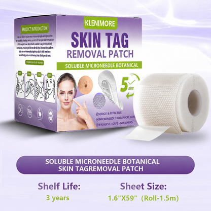 KLENIMORE® Soluble Microneedle Botanical Skin Tag Removal Patch