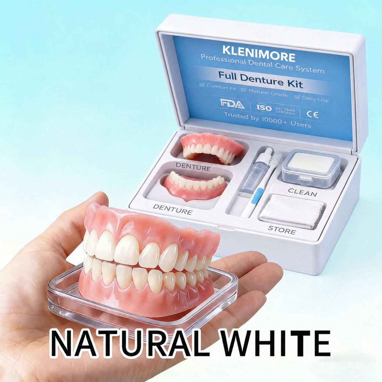 💖 🦷 KLENIMORE™ Custom-Fit Dentures ⏰ ENDS TODAY   70% OFF | Smile with Confidence