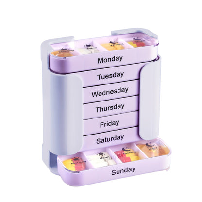 💊7-Day Medication Organizer – Drawer Style Pill Case for Easy Health Management📅
