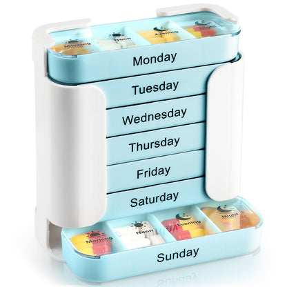 💊7-Day Medication Organizer – Drawer Style Pill Case for Easy Health Management📅