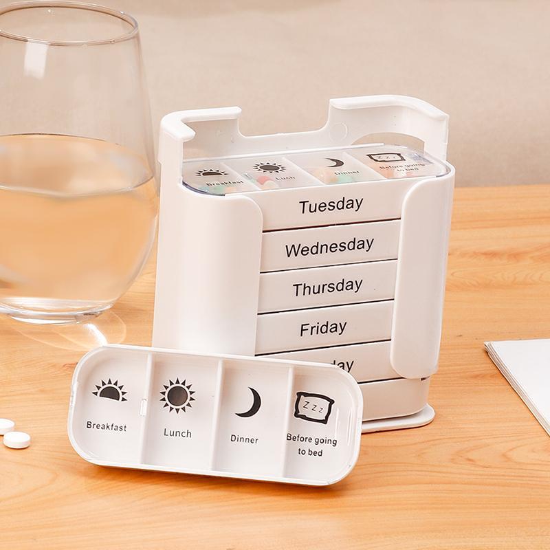 💊7-Day Medication Organizer – Drawer Style Pill Case for Easy Health Management📅