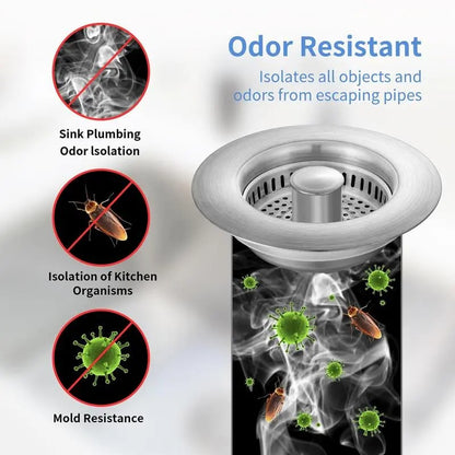 Multi-Functional 3 in 1 Kitchen Sink Strainer Stopper Filter Tool