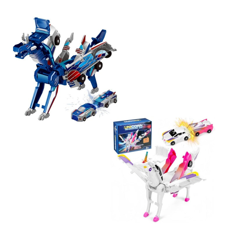 Magnetic Dinosaur Car Toy – 2-in-1 Automatic Transforming Vehicle🚗