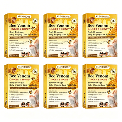 🌎Ends Today: 60% OFF! 🌿Bee Venom Ginger Herbal Foot Patches (Set of 10)