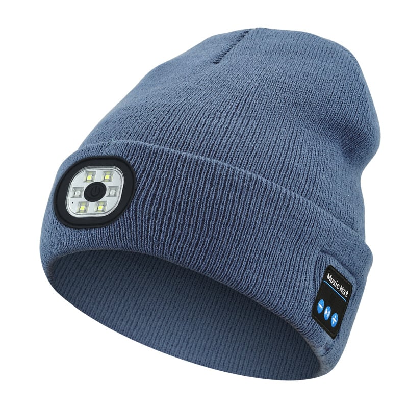 🎄LED Bluetooth Beanie Hat – Wireless Music Knit Cap with Light