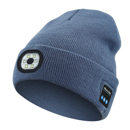 🎄LED Bluetooth Beanie Hat – Wireless Music Knit Cap with Light