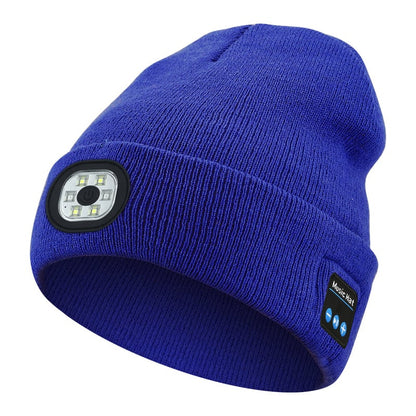 🎄LED Bluetooth Beanie Hat – Wireless Music Knit Cap with Light