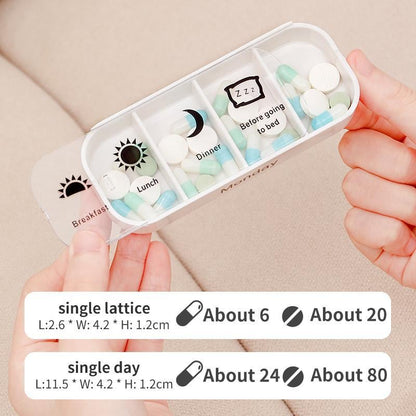 💊7-Day Medication Organizer – Drawer Style Pill Case for Easy Health Management📅