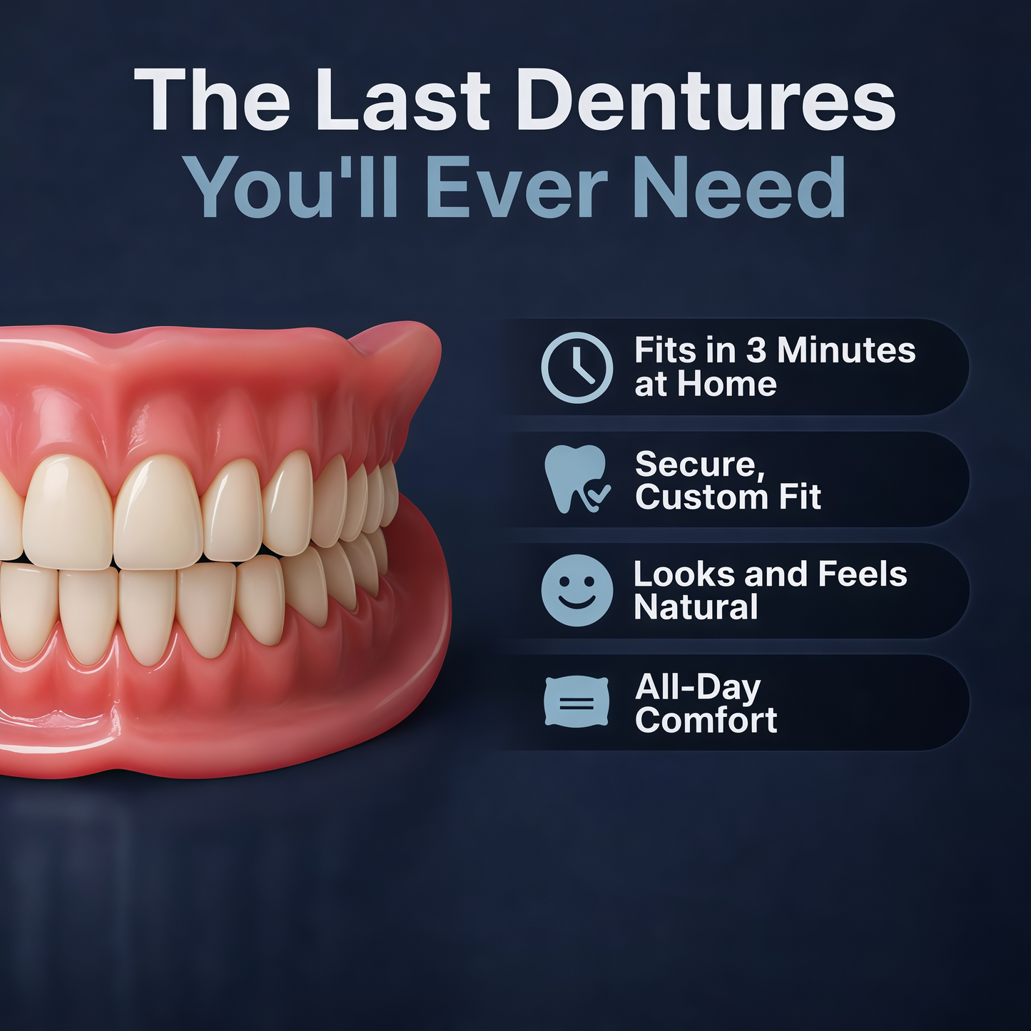2026🏆✨LAST DAY SALE 70% OFF🔥 Newly upgraded second-generation KLENIMORE™ complete dentures