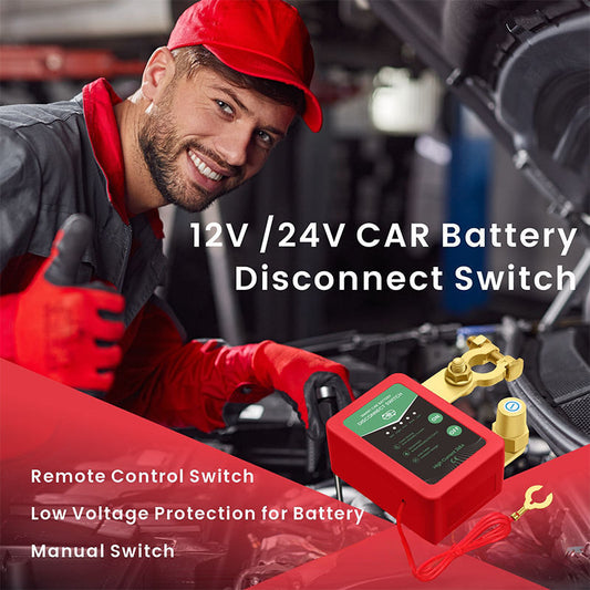 ⚡ Limited time 50% discount 🔋🚗12V/24V Remote Control Car Battery Disconnect Switch | Anti-theft & energy-saving design ✅