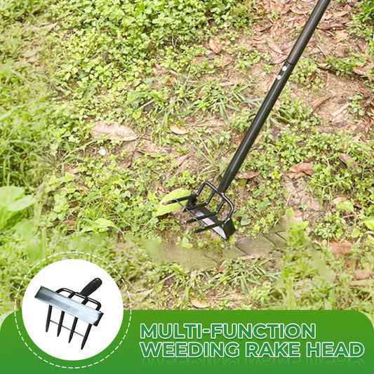Multi-Function Weeding Rake Head