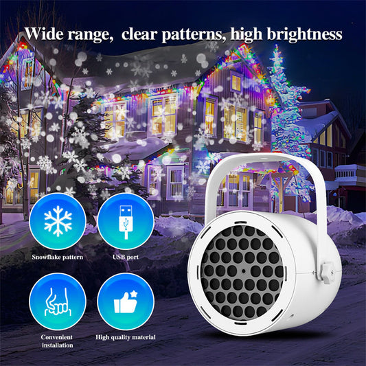 16-Pattern USB Christmas Projector Light