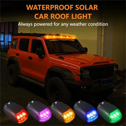 ☀️ 50% OFF NOW! 💡 Solar-Powered Car Roof Light – Waterproof, Remote Control & Easy Installation 🚗✨